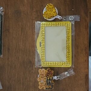 New Yellow Badge Reels and Badge Holder